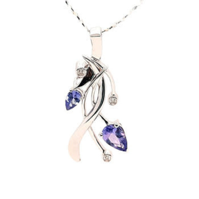 TQ Original tanzanite "Embrace" pendant, sterling silver, chain sold separately
