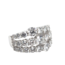 Lab Grown Three Row Diamond Ring (1.62 ctw) 14k white gold