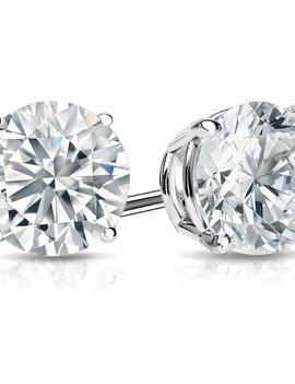 Lab Grown Diamond (2.50 ctw) earrings 14k white gold