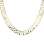 Circle motif collar necklace/earring set 18k yellow gold 21.4gr