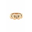 High polished oval band ring 18k yellow gold 2.7gr