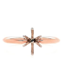 14K ROSE GOLD TIFFANY SOLITAIRE SEMI MOUNT (11/20)