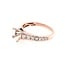 Diamond (0.50 ctw) semi-mount 14k rose gold 3.9 gr