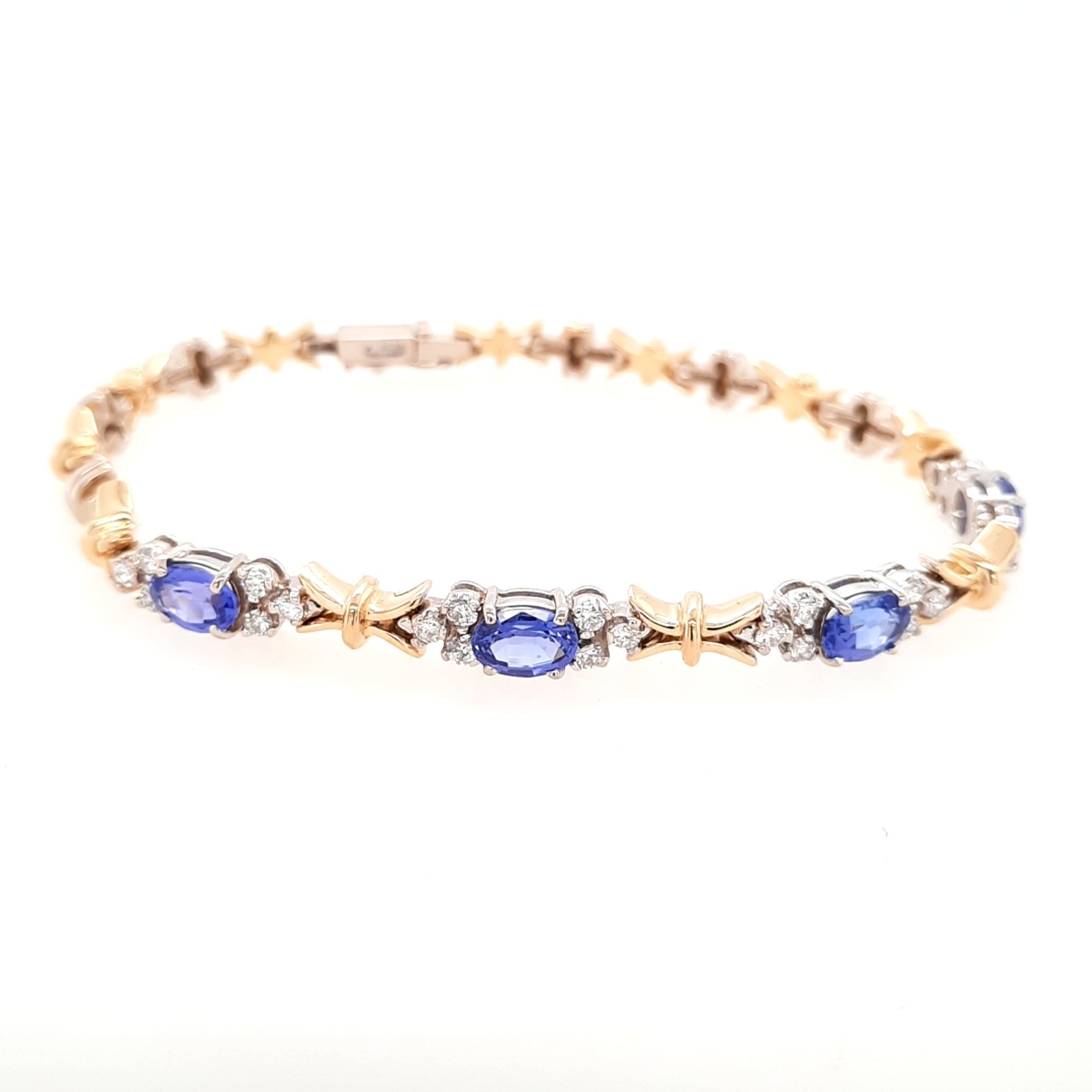 Tanzanite gold store bracelet