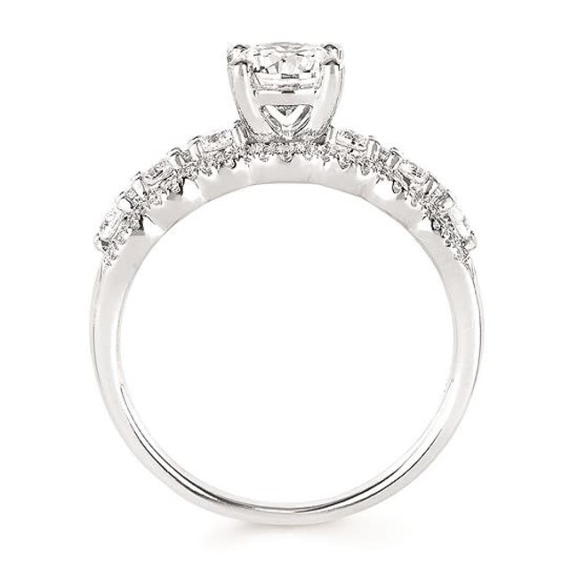 3/8Ctw. Diamond Semi Mount 14K Gold 3.3 gr