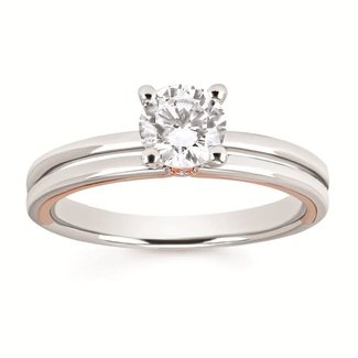 Classic Diamond Semi Mount Engagement Ring in 14K Gold