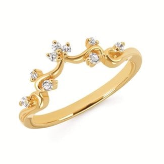 1/8 Ctw. Diamond Band In 14K Gold 2.4 gr