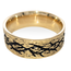 Crown of Thorns men's band 14k yellow gold