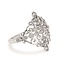 Diamond (0.50 ctw) vintage style fashion ring 14k white gold