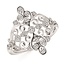 Diamond (0.50 ctw) vintage style fashion ring 14k white gold
