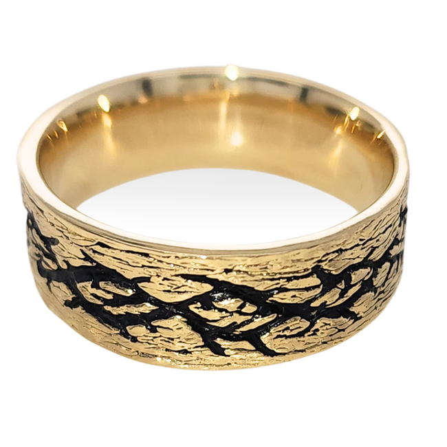 TQ Original crown of thorns 6mm band 14k gold 6.4 gr