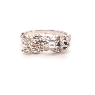 TQ Original sea otter pearl ring sterling silver