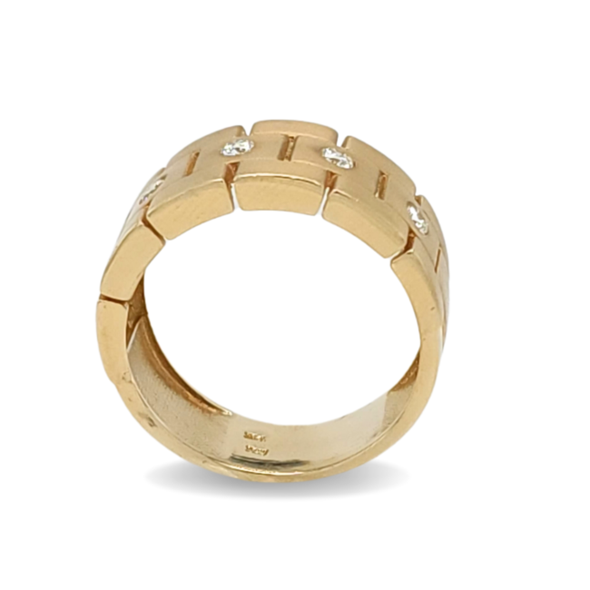 Diamond Men's Link Band 14k yellow gold