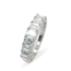 Diamond Emerald-cut band, 14k white gold