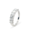 Diamond Emerald-cut band, 14k white gold