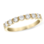 Diamond (0.50ctw) 7 stone band ring, 14k yellow gold 2.7 gr