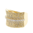 Diamond (0.67 ctw) wide band ring 14k yellow gold