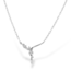 Diamond (1.22 ctw) fancy cut necklace 14k white gold