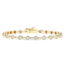 Diamond (1.0 ctw) hexagon bezel set bracelet 14k yellow gold