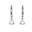 Diamond (0.79 ctw) solitaire dangle earrings 14k white gold