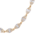 Diamond (3.45 ctw) fancy tennis necklace 18k yellow gold