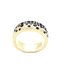 Sapphire (1.1 ctw) scatter band ring 14k yellow gold