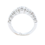 Diamond (2.0 ctw) graduated 9 stone band 14k white gold