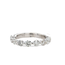 Diamond (1.24 ctw) prong set 9 stone band 14k white gold