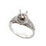 Diamond (0.36 ctw) split shank halo setting 14k white gold