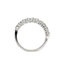 Diamond (0.53 ctw) alternating round band 14k white gold