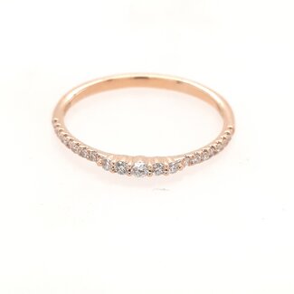 Diamond (0.15 ctw) stackable band 14k yellow gold