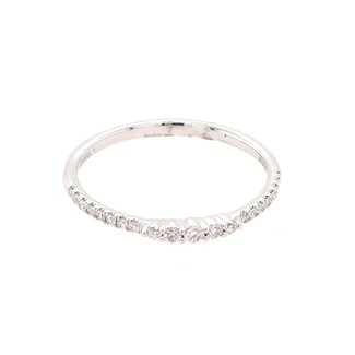 Diamond (0.15 ctw) stackable band 14k white gold