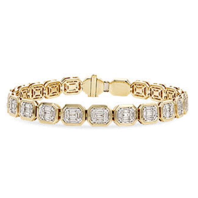 Diamond King Rois Baguette Bracelet 6.9 ctw - LeRonge