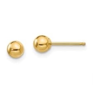 14k yellow gold 8mm ball post earrings