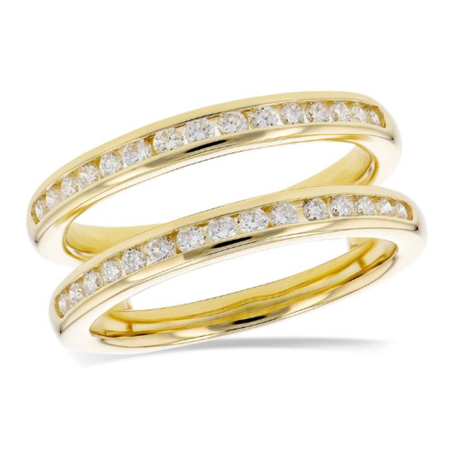14k Yellow Gold 1/6 ctw Diamond Ring Guard – Paramount Jewelers LLC