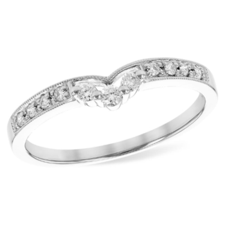 Diamond (0.14 ctw) tiara enhancer 14k white gold 1.8 gr