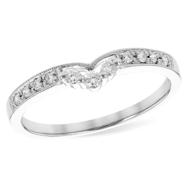 Diamond (0.14 ctw) tiara enhancer 14k white gold 1.8 gr