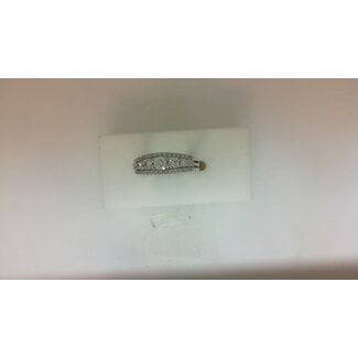 Diamond (0.75 ctw) 3 stone ring VS/white 14k white gold 4.5 gr