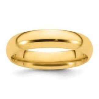 5mm 14k yellow  gold comfort fit band size 10  6.49 gr