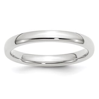 5mm 14k white gold comfort fit band size 9 6.32 gr