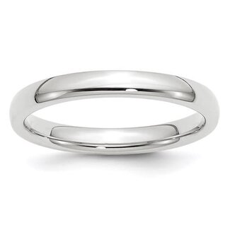 5mm 14k white gold comfort fit band size 10  6.12 gr