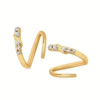 Diamond ear wraps (0.06ctw) 14k yellow gold