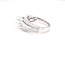 Diamond (0.95ctw) baguette and round bridal setting, 14k white gold