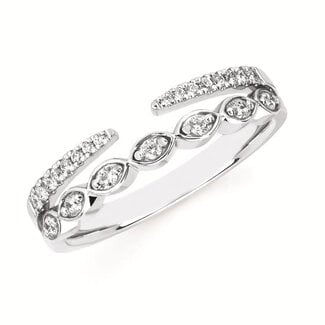 1/5 Ctw. Double Row Diamond Band In 14K Gold