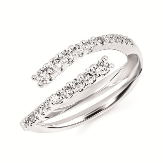 3/8 Ctw. Diamond Bridal Insert In 14K Gold