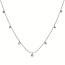 LAB GROWN Diamond (2.01 ctw) 9 stone necklace 14k white gold