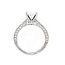 Diamond (1.09 ctw) channel set setting CZ ctr, 14k white gold 4.7 gr