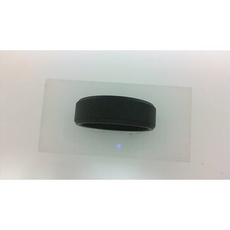 Tungsten black bevel edge band, size 10