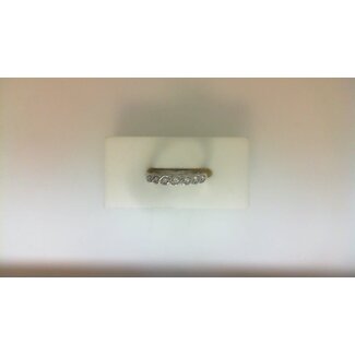 Diamond (0.10ctw)  twist band 14k white gold 2.5 gr