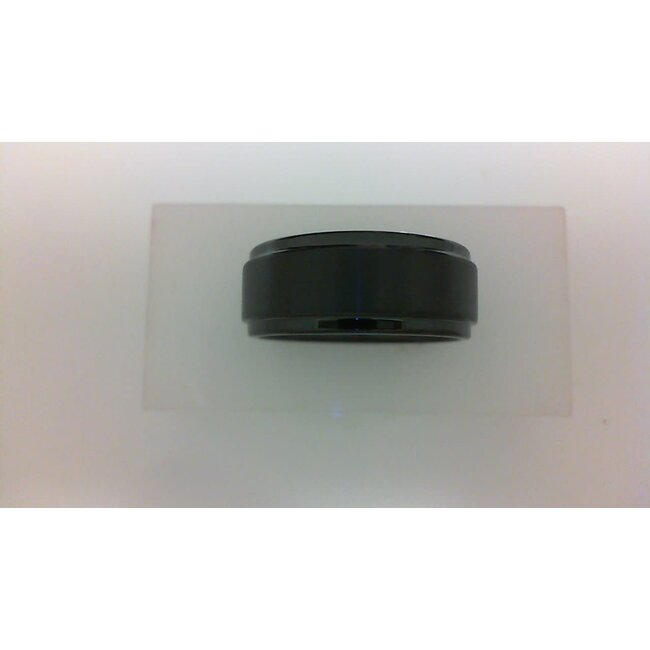 Tungsten black step edge band size 10